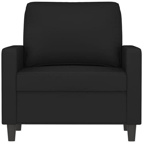 Poltrona Nero 60 Cm Velluto - Foto 3