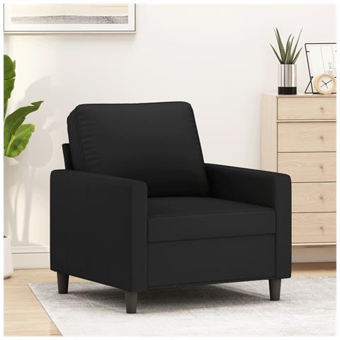 Poltrona Nero 60 Cm Velluto - Foto 1