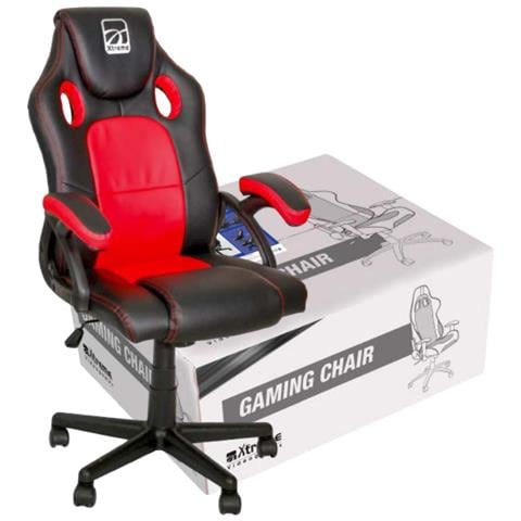MX12 KOR Sedia da gaming per PC Seduta imbottita Nero, Rosso - Foto 7