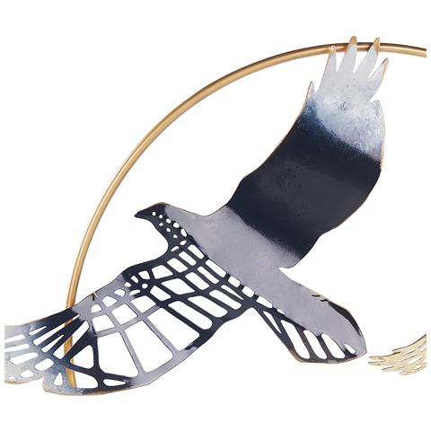 Accessorio Decorativo Uccello Samarium Metallo Oro - Foto 6