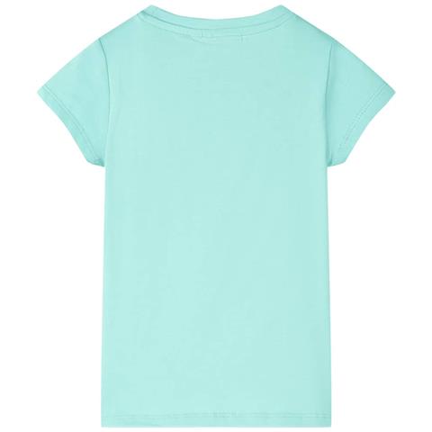 Maglietta Da Bambina Menta Chiaro 128 - Foto 2