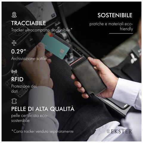 Portafoglio In Pelle Parliament - Adatto Per 12 Carte E Contanti - Sottile - Portafoglio Intelligente - Verde - Foto 5