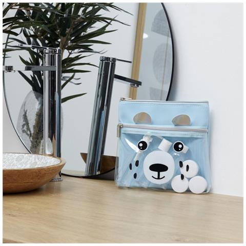 Trousse Da Viaggio Bambino Con 6 Flaconi, Blu - Foto 4