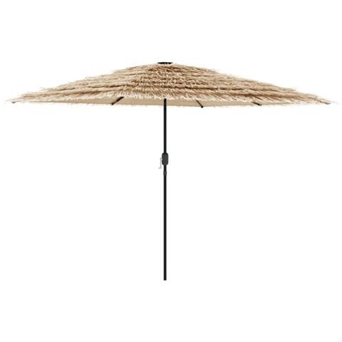 Ombrellone Giardino Con Palo In Acciaio Marrone 268x268x226 Cm - Foto 2