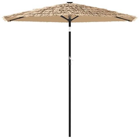 Ombrellone Giardino Con Palo In Acciaio Marrone 268x268x226 Cm - Foto 3