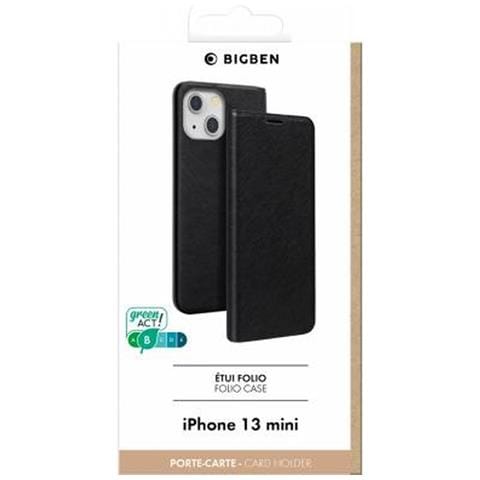 Custodia Protettiva Folio Per Iphone 13 Mini, Nero - Foto 4