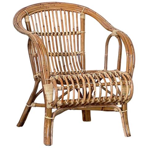 Salotto Da Giardino Giada 3 Più 1 In Bambu E Vimini - Foto 2