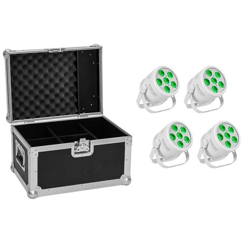 Set 4x Led Silent Par 6 Qcl Floor Ws + Case (20000987) - Foto 1
