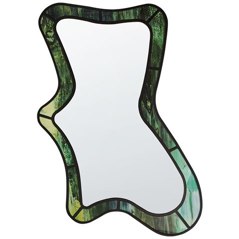 Specchio Cerville 60 Cm 98 Cm Verde - Foto 2