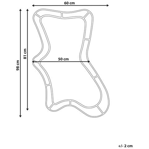 Specchio Cerville 60 Cm 98 Cm Verde - Foto 6