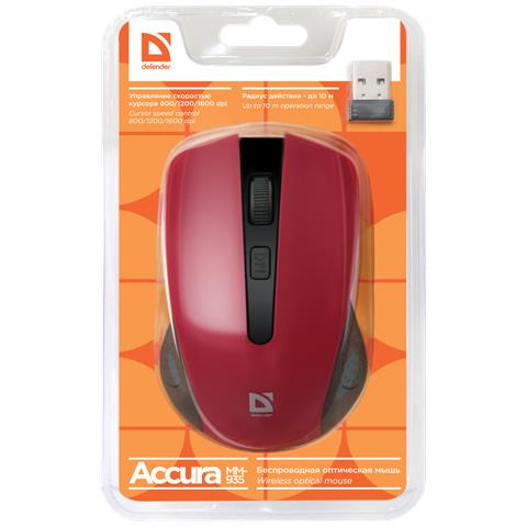MM-935 mouse Ufficio Ambidestro RF Wireless Ottico 1600 DPI - Foto 4