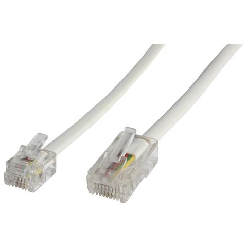 MPK456 cavo telefonico 6 m Bianco - Foto 1