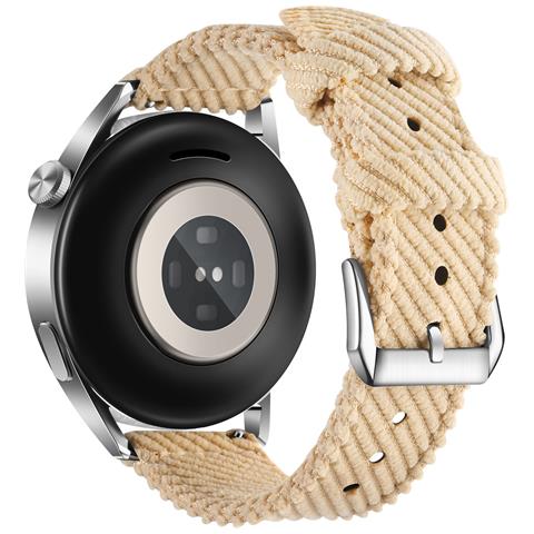 Cinturino Per Orologio A Sgancio Rapido In Nylon Canvas Da 22 Mm Per Huawei Watch 3/4 Gt3 Beige - Foto 1