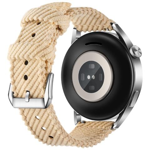Cinturino Per Orologio A Sgancio Rapido In Nylon Canvas Da 22 Mm Per Huawei Watch 3/4 Gt3 Beige - Foto 2