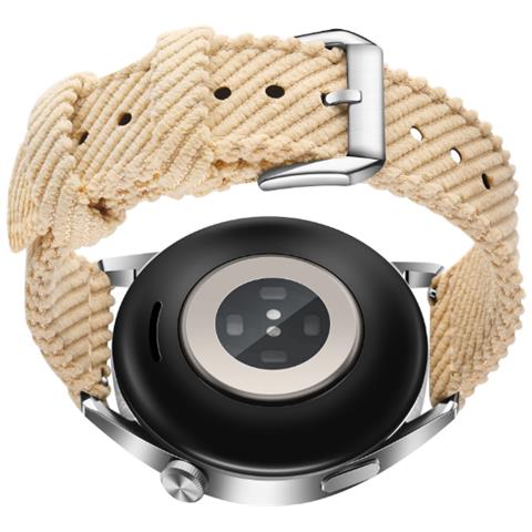 Cinturino Per Orologio A Sgancio Rapido In Nylon Canvas Da 22 Mm Per Huawei Watch 3/4 Gt3 Beige - Foto 3