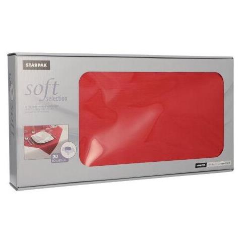 82328 Canovaccio Monouso Quadrato Polipropilene Rosso - Foto 1