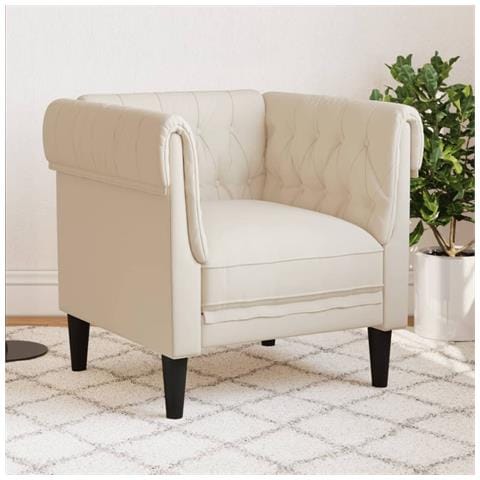 Poltrona Chesterfield In Lino - Foto 1