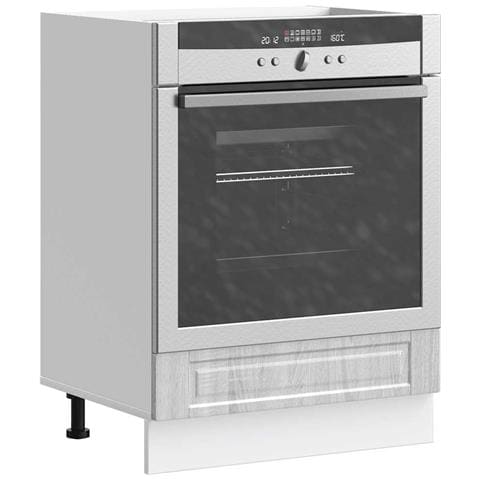 Armadio Per Forno Porto Grigio Sonoma In Legno Multistrato - Foto 1