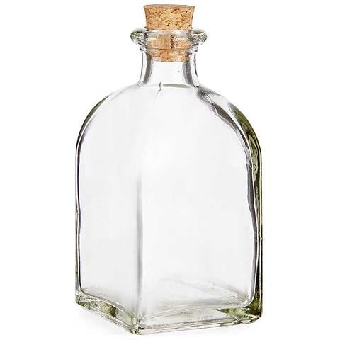 Bottiglia In Vetro 125 Ml Tappo Sughero 5x5x10 Cm. Colore Trasparente - Foto 1