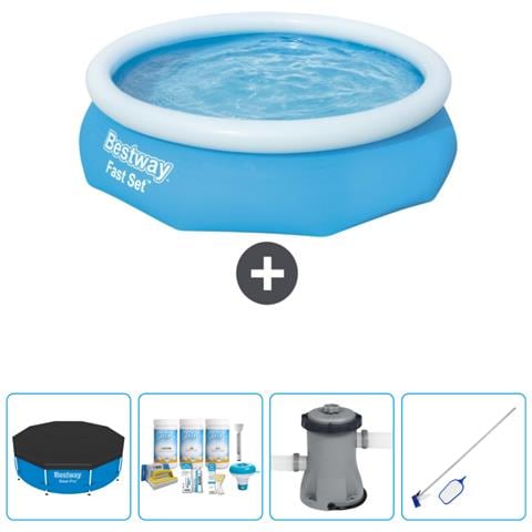 Piscina Fuori Terra - In Giro - 305x76 Cm - Blu - Include Accessori Coordinati Cb5 - Foto 1