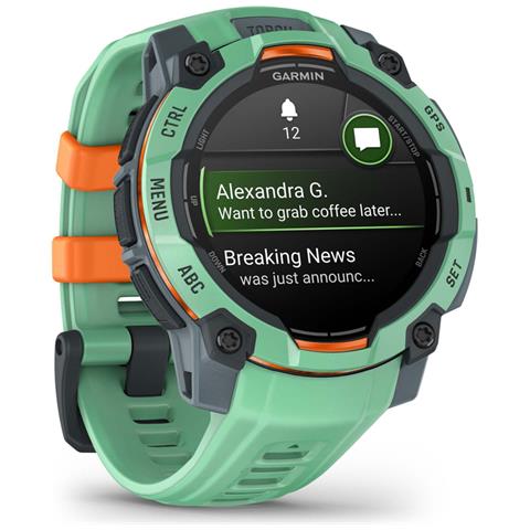 Instinct 3 AMOLED 3,05 cm (1.2") 45 mm Digitale 390 x 390 Pixel Touch screen Verde GPS (satellitare) - Foto 1