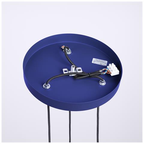 Sollux Lighting Lampada A Sospensione Halo 3p Ultramarine Sl.1740 - Moderno Lampada A Sospensione Oltremare 125x25x25 Cm - Foto 8