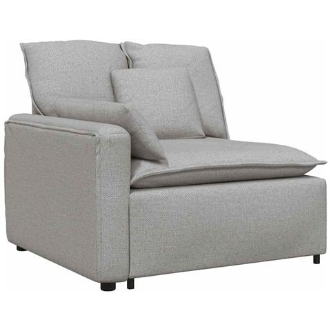 Modulo Terminale Bracciolo Divano Modulare con Cuscini 100 cm - Foto 1