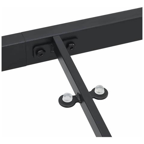 Tavolo da giardino  Nero 80x80x73 cm in vetro temperato - Foto 9