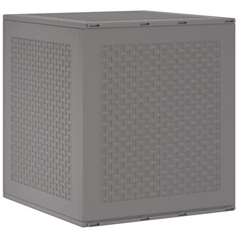 Scatola di Stoccaggio da Giardino Grigio Chiaro 55x53x57 cm PP - Foto 1