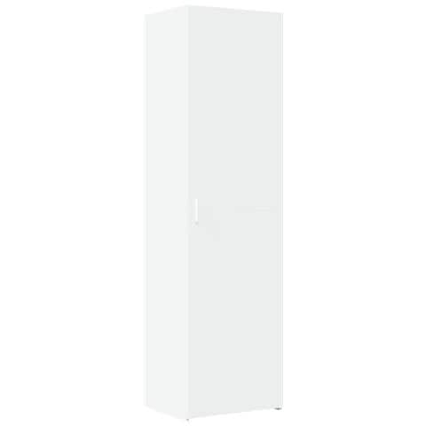 Credenza Bianca 50x42,5x185 cm in Legno Multistrato - Foto 1