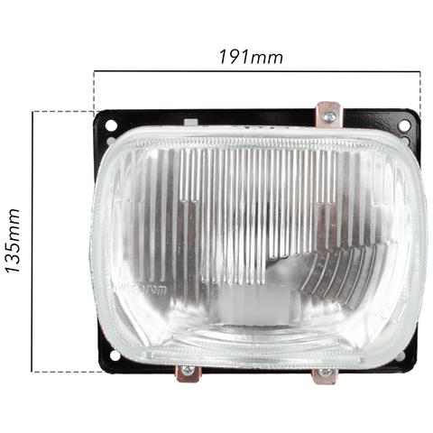 Proiettore Anteriore 191x135mm Adattabile New Holland 5138349 - Foto 5