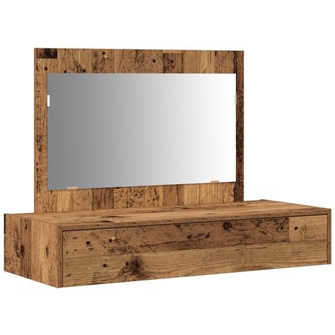 Tavolo da Toeletta Appeso - Legno Vintage - 100x40x70 cm - Foto 1