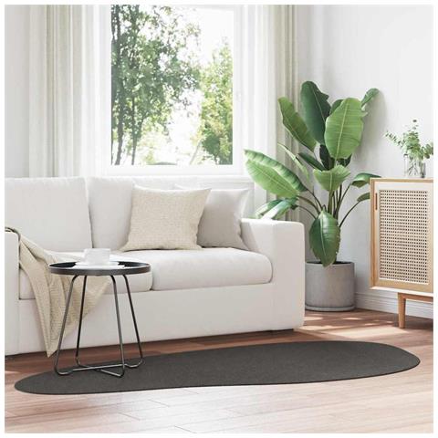 Tappeto HUARTE Antracite 100 x 200 cm Poliestere - Foto 2