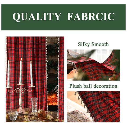 Tenda Natalizia Americana Con Nappe E Tasca Per Bastone - Pannello Singolo  Xl - Foto 2