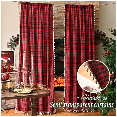 Tenda Natalizia Americana Con Nappe E Tasca Per Bastone - Pannello Singolo  Xl - Foto 6