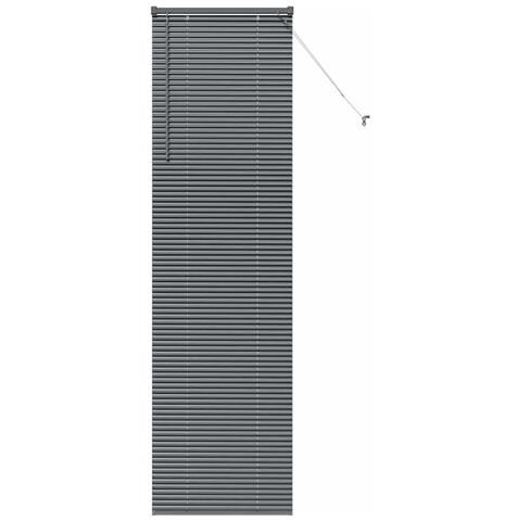 Tenda per Finestra con tende Manuale Grigio scuro Alluminio - Foto 1