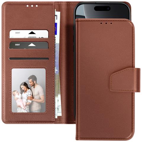 Custodia A Portafoglio Per Iphone 16 Pro Max In Pelle Premium Con Funzione Stand - Foto 5