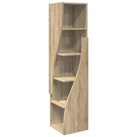 Mobile angolare Bianco 32x32x140cm Legno multistrato - Foto 1