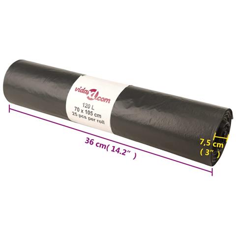 Sacchetti per Cestini 250 pz Neri 120 L - Foto 6