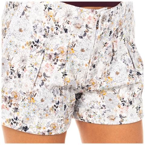 Pantaloncini Con Fondo Orlato E Passanti Per Cintura Lwb003 Da Donna - Foto 2