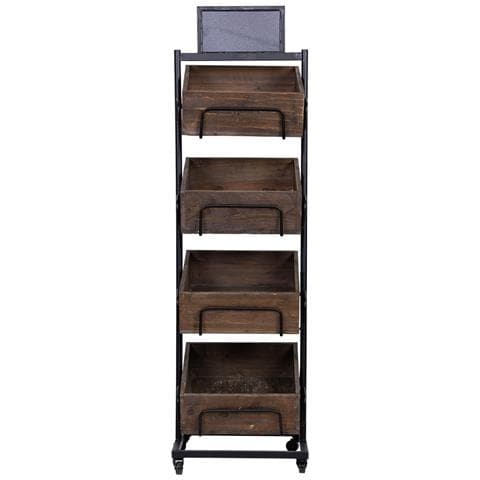 Scaffalatura In Legno E Metallo 50x48x168h Cm - Foto 2