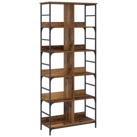 Libreria Legno antico 78,5 x 33 x 188,5 cm metallo PB - Foto 1