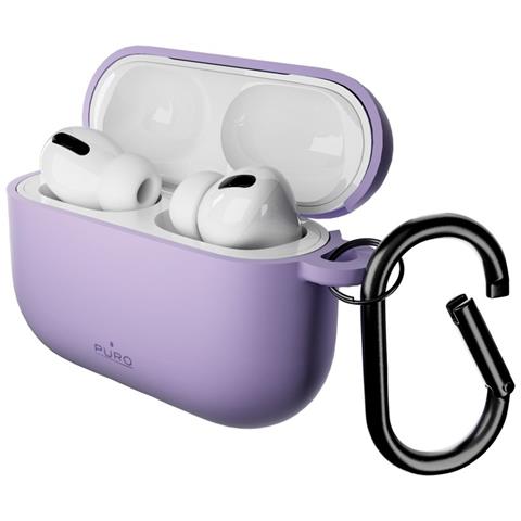 Custodia Airpods Pro 3 Con Moschettone Viola Puro - Foto 1