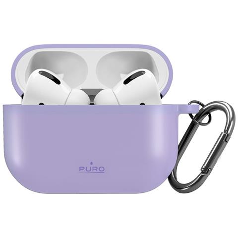 Custodia Airpods Pro 3 Con Moschettone Viola Puro - Foto 7