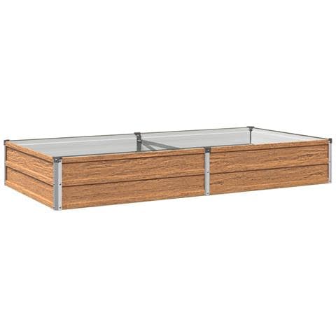 Letto rialzato da giardino Marrone legno 160 x 80 x 24 cm - Foto 1