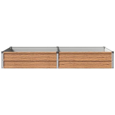 Letto rialzato da giardino Marrone legno 160 x 80 x 24 cm - Foto 2