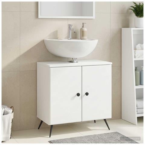 Armadio per Lavabo da Bagno BREDA Bianco 59,5 x 31,5 x 59 cm - Foto 2