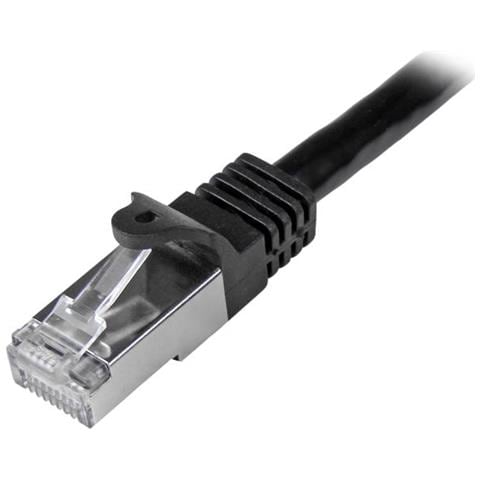 Cavo di rete Cat6 Ethernet Gigabit - Cavo Patch RJ45 SFTP da 2 m - Nero - Foto 2
