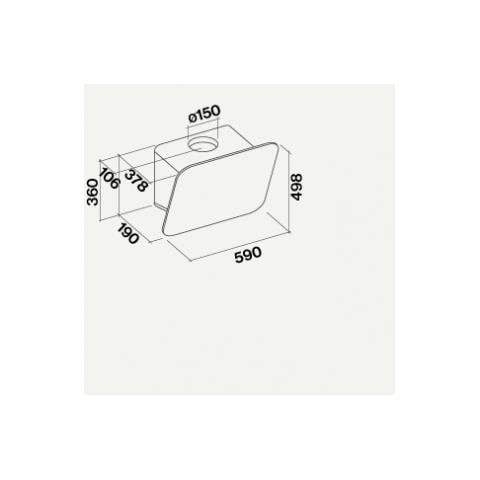 Cappa CTCN60. E0P2 ZZZB491F a Parete da 59 cm Filtrante e Aspirante Colore Bianco - Foto 7