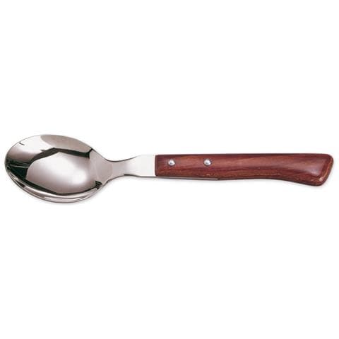 Cucchiaio Tavola - Acciaio Inossidabile 18/10 E 205 Mm - Manico Legno Compresso Colore Marrone - Foto 1